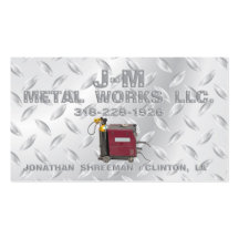 J-M Metal Works Business Cards
