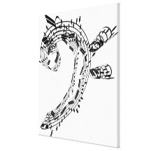J.S.Bach's Cello Suite Canvas Prints