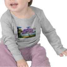 Jacaranda Tree Tropical Art T Shirt