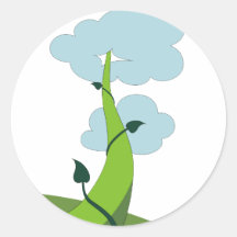 Jack and the Beanstalk Round Sticker