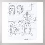 Jack/Diamondback Design Sketch Poster