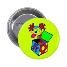 Jack In The Box Pinback Button