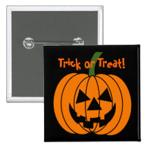 Jack O' Lantern Button