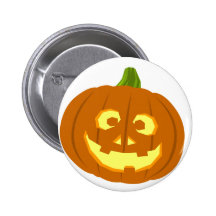 Jack-o-lantern Pinback Buttons