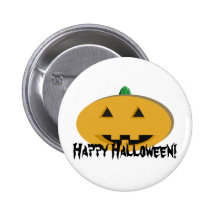 Jack O Lantern Round Button