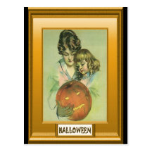 Jack O'lantern Halloween Post Card