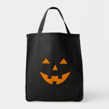 Jack O'Lantern Tote Bags