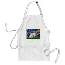 Jack Russell Pair 4 - Starry Night Aprons