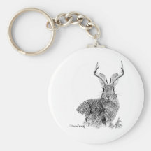 Jackalope Keychain