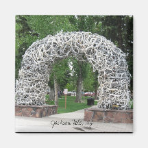 Jackson Hole Antler Arch Fridge Magnets