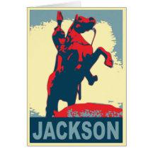 Jackson on Horse Card