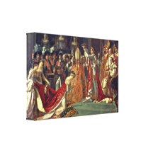 Jacques-Louis David - Coronation at Notre Dame Stretched Canvas Print