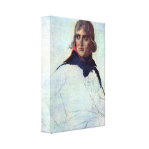 Jacques-Louis David - General Napoleon Bonaparte Stretched Canvas Print