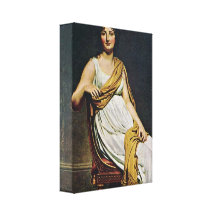 Jacques-Louis David - Madame de Verninac Canvas Print