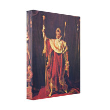 Jacques-Louis David - Napoleon in imperial robes Gallery Wrapped Canvas