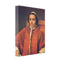 Jacques-Louis David - Portrait of Pope Pius VII Gallery Wrapped Canvas