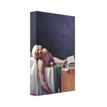 Jacques-Louis David - The murdered Marat Canvas Prints