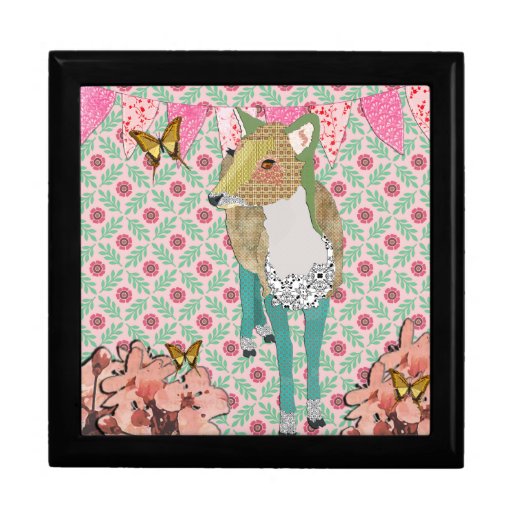 Jade Deer Pink Floral Gift Box