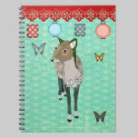 Jade Deer Turqoise Notebook notebooks