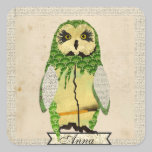 Jade Gypsy Owl Personalized Sticker stickers
