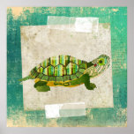 Jade Turtle Art Poster