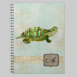 Jade Turtle Monogram Notebook notebooks