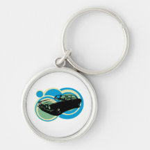 Jaguar XJ6 classic british car Keychains