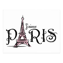 J'aime Paris Postcard