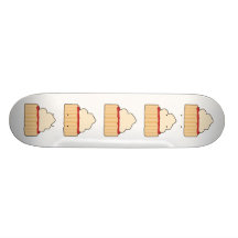 Jam and Cream Scone. Custom Skate Board