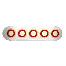 Jam and Whipped Cream Scone. Skateboards
