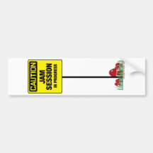 JAM Session in Progress Bumper Stickers