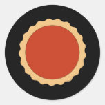Jam Tart. Strawberry Red. Round Sticker