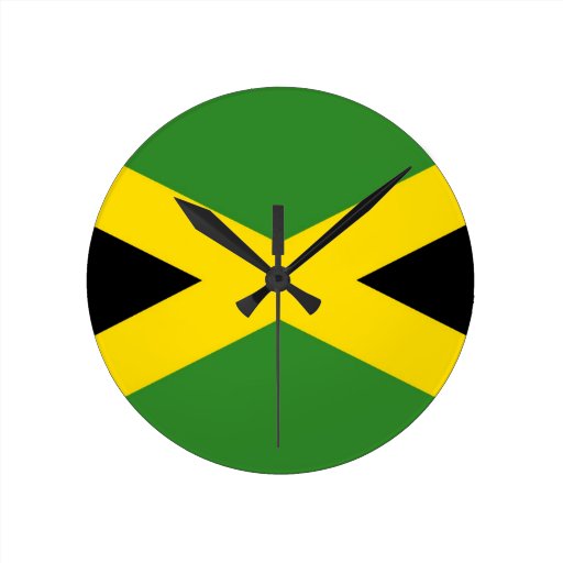 jamaica country flag clock