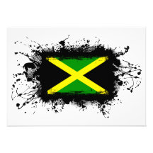 Jamaica Flag Custom Invitations