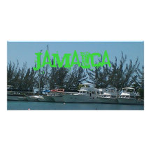 Jamaica post card customized photo card