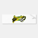 Jamaica Soccer Bumper Sticker