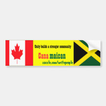 Jamaican-canadian unity bumper stickers