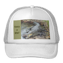 Jamaican Salt Water Crocodile Trucker Hats
