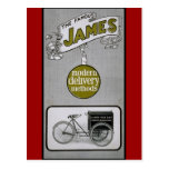 James 1913 Delivery Bicycle Advertisment Post Card