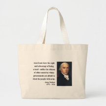 James Madison Quote 4b Tote Bag