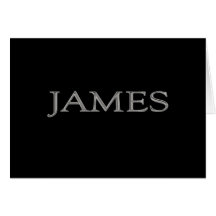 James Personalised Name Card