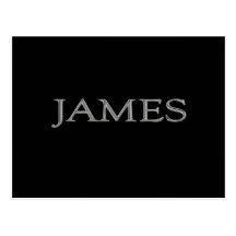 James Personalised Name Postcard