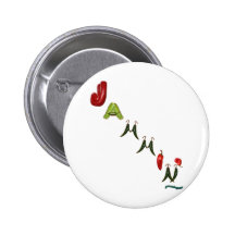 Jammin' Chilli Peppers Buttons
