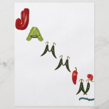 Jammin' Chilli Peppers Personalised Flyer