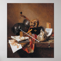 Jan Jansz-Vanitas Still Life-PRINT
