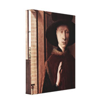 Jan van Eyck - Giovani Arnolfini Gallery Wrapped Canvas