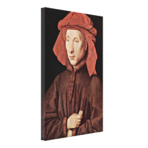 Jan van Eyck - Portrait of Giovanni Arnolfini Gallery Wrap Canvas