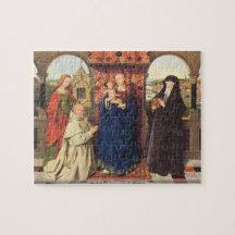 Jan Van Eyck - The Madonna with the Carthusians Puzzle
