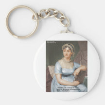 Jane Austen Love Finest Balm Quote Cards & Gifts Keychain