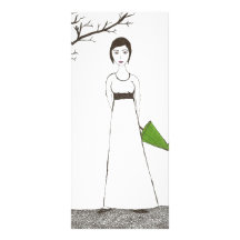 Jane Austen rice Custom Rack Card